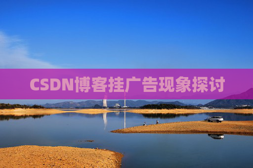 CSDN博客挂广告现象探讨